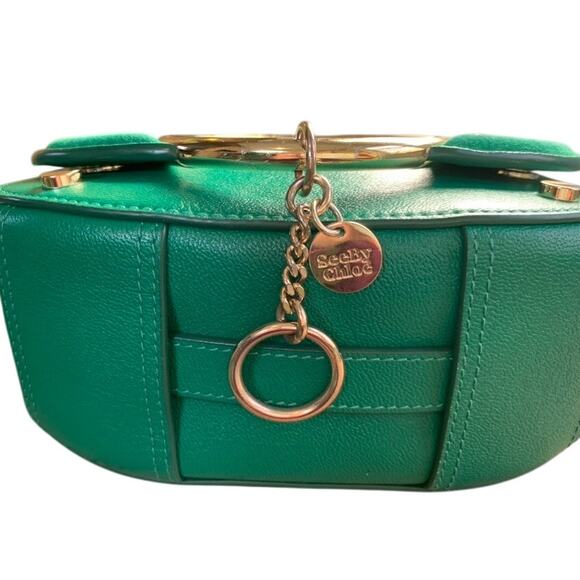 Green Leather & Suede See by Chloé Mara Crossbody Bag - Picture 5 of 10